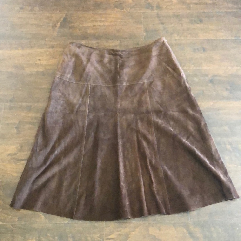 Suede skirt